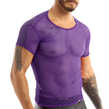 Men's Mesh See Through Fishnet T-Shirt / Breathable Male Gym Clothing Underwear - EVE's SECRETS
